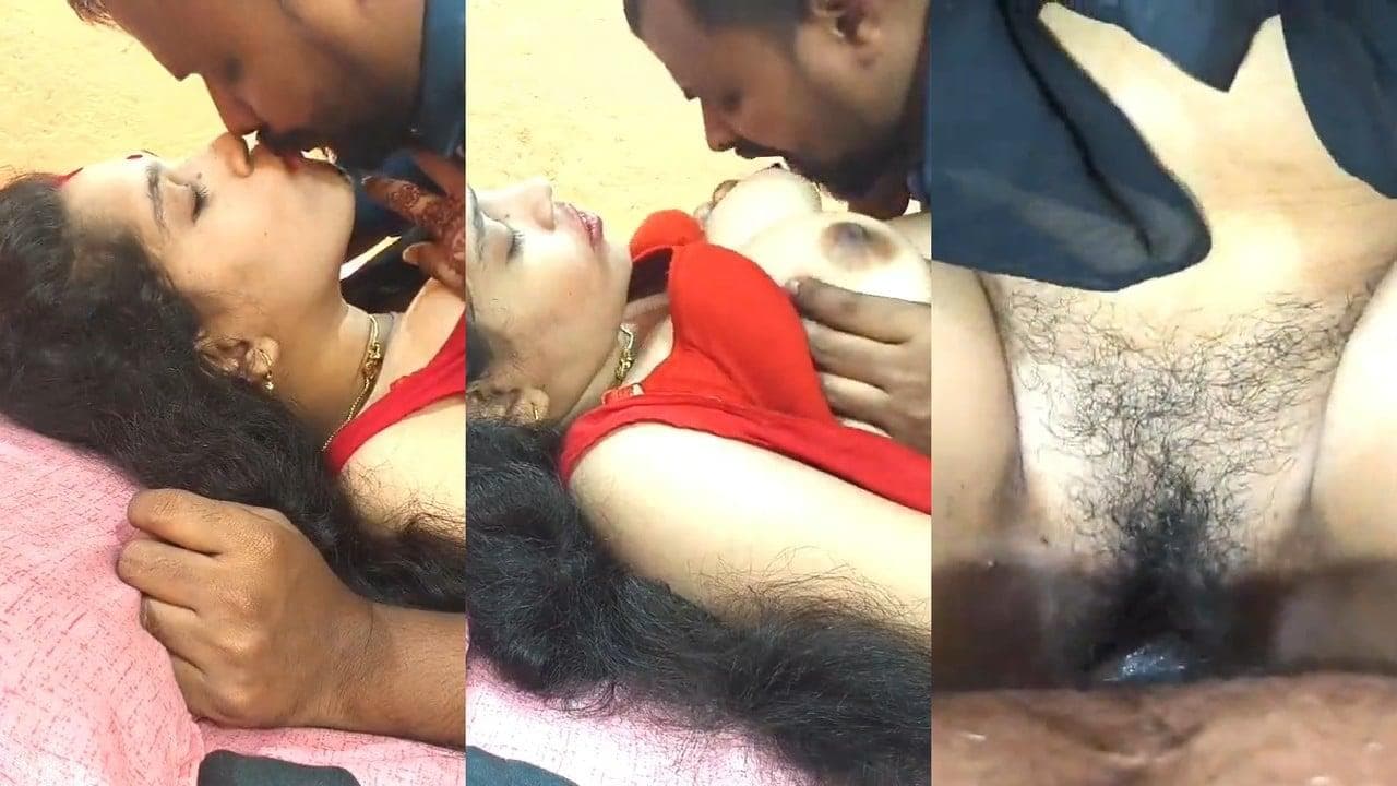 Husband Rubs Wife's Wet Pussy in Missionary Position