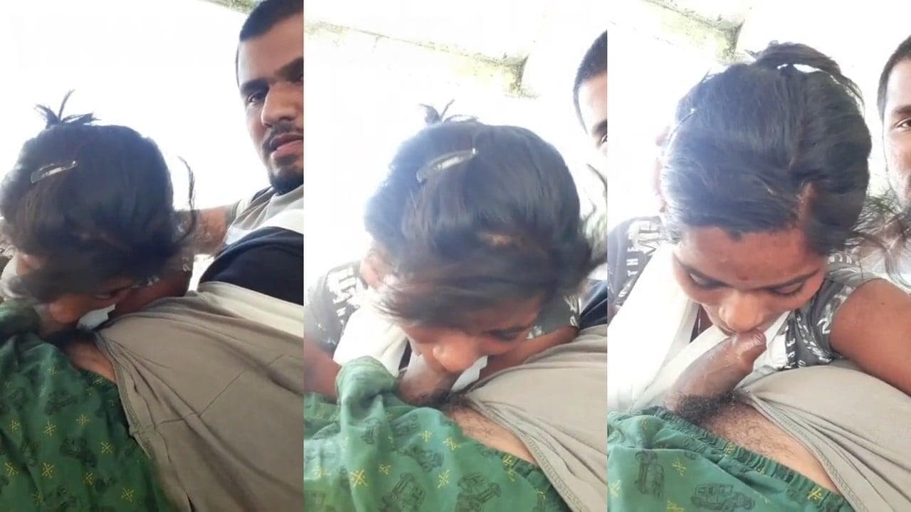 Boyfriend Made Girlfriend Suck His Huge Cock in a Public Park